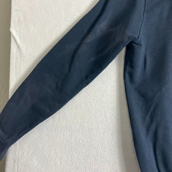 Hugo Boss Hoodie Sweater Jacket Mens medium Blue Full Zip Boss Logo - Picture 15 of 16